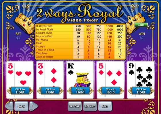 2 Ways Royal Video Poker