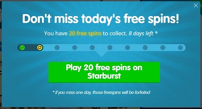 casino room free spins