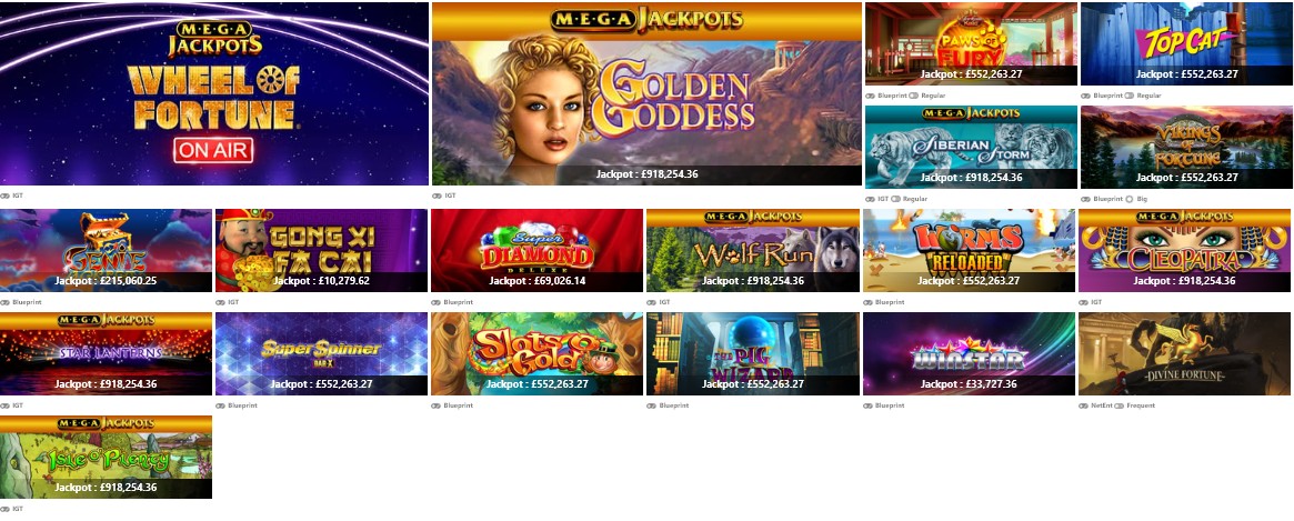 Cheeky Riches Casino Progressive Jackpots