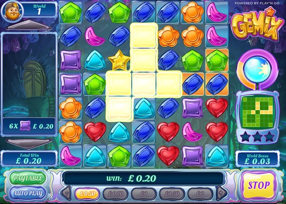 Gemix Falling Reels Game