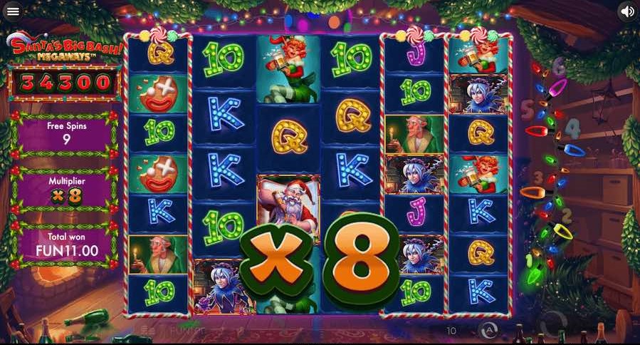 Santa's Big Bash is one of the Best Christmas Slots