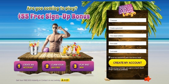 South Beach Bingo Review Bonus