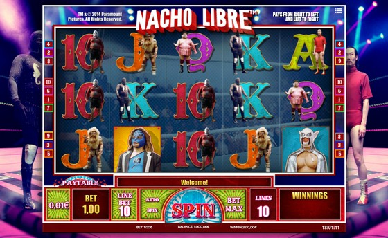 Sports Themed slots - Nacho Libre