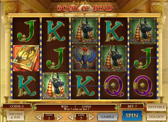 Riche Wilde Book of Dead - ancient-Egypt themed slots