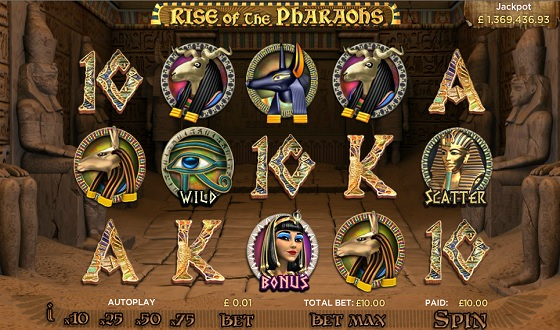 Rise of the Pharaoh - ancient-Egypt themed slots