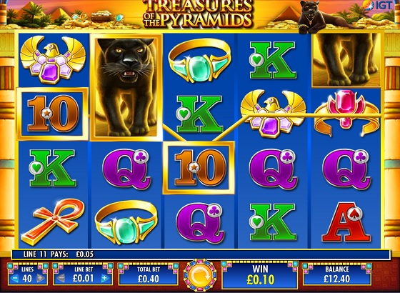 treasures of the Pyramid - ancient-Egypt themed slots