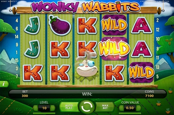 Wonky WabbitsTM (NetEnt) - animal slots