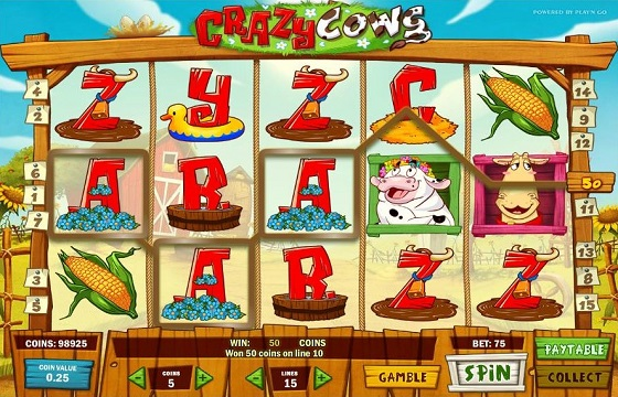 Crazy Cows (Play’n Go)  - animla slots