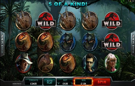 Jurassic Park - slots with bonus rounds