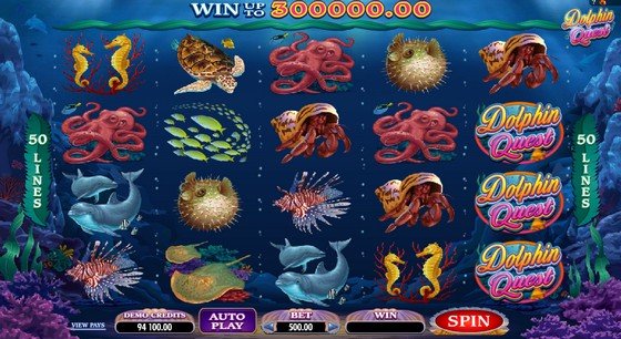 Slots with Stacked Wilds Dolphin Quest