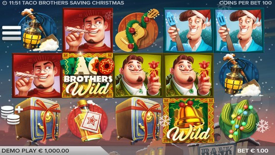 Taco Brothers Saving Christmas Best Christmas Slots