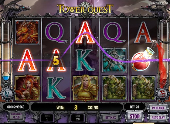 Tower Quest Sticky Wilds Slot