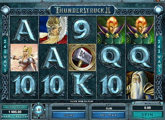 Thunderstruck II - top microgaming slots