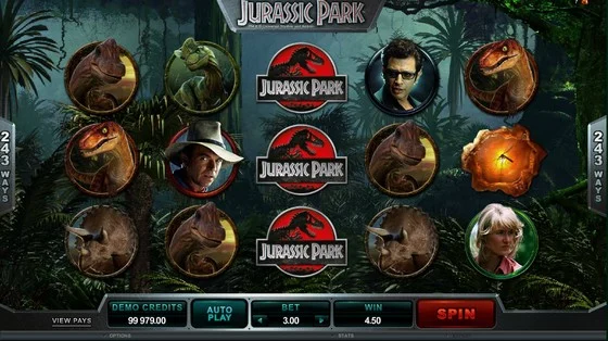 Slots with Stacked Wilds Jurassic Park