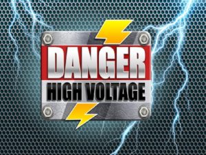 Danger High Voltage Slot