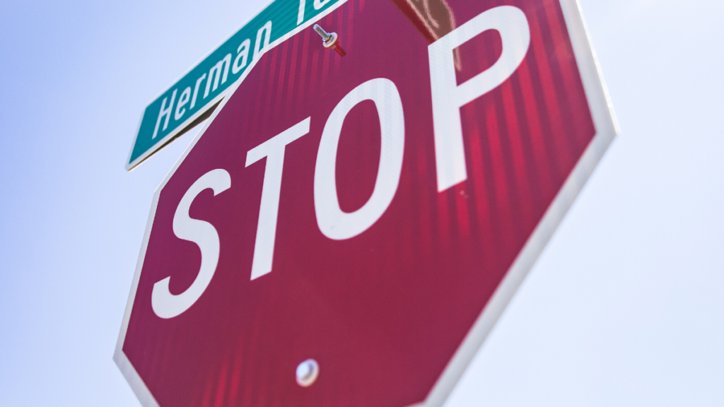 A picture of a stop sign to represent stop gambling