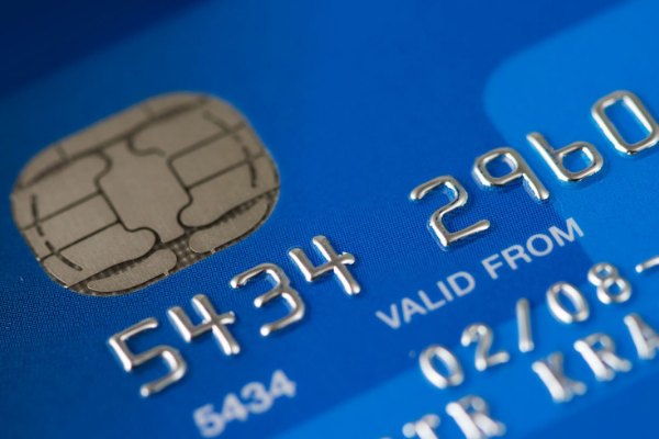 A picture of a credit card to represent spending at an online casino