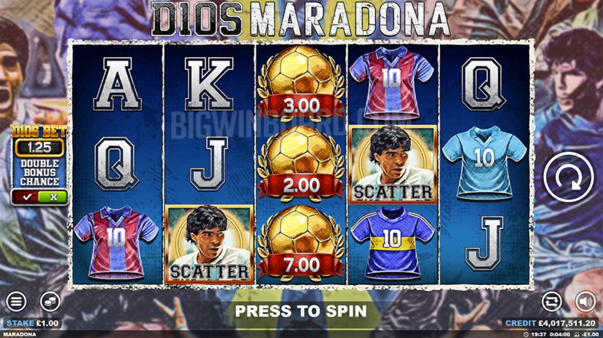 D10S Maradona Slot oleh Blueprint Gaming