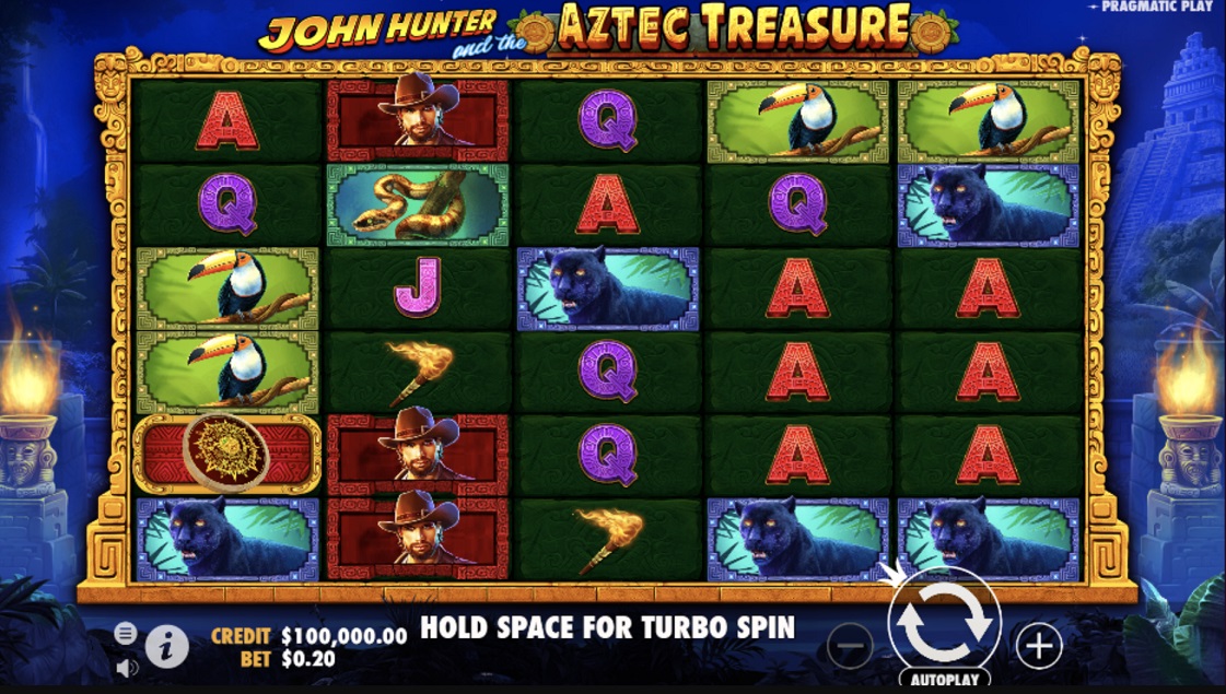 John Hunter Aztec Treasure Adventure Slots