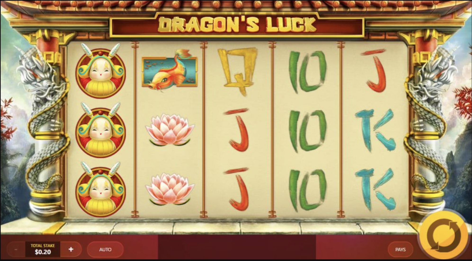 Dragon's Luck slot game at UK Online Casinos