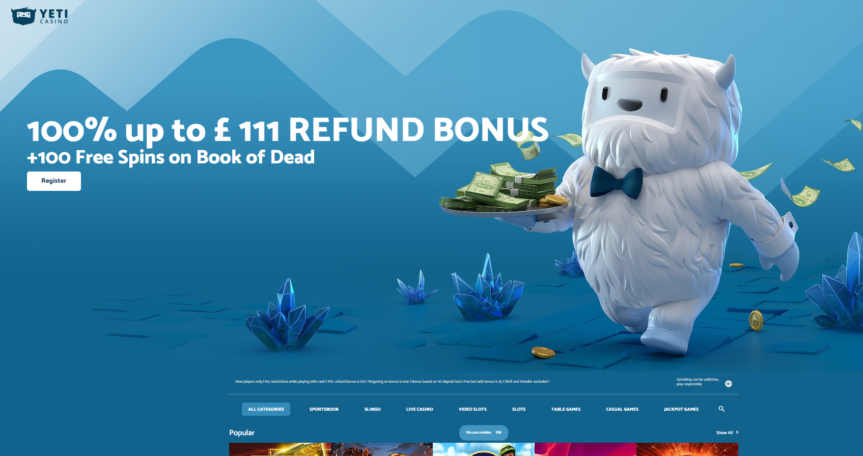 Yeti Casino - Top Online UK Casino