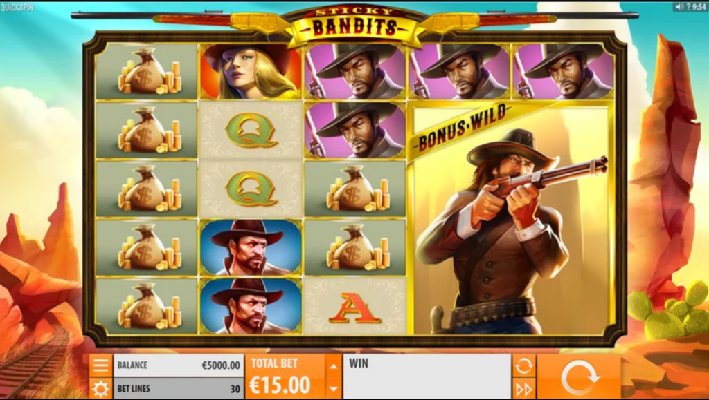 sticky bandits - bandit slots