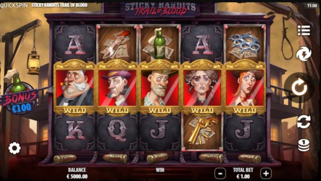 Bandit Slots - Sticky Bandits Trail of Blood